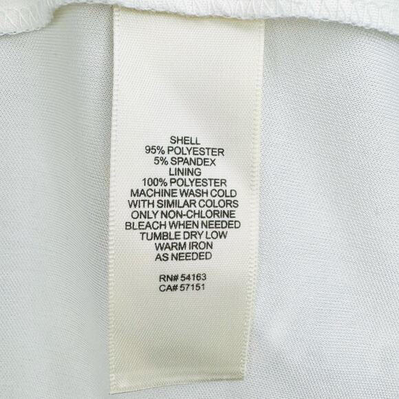 Eliza J Flounce Hem Shift Jersey Dress Size 12 Paisley Medallion Print V-Neck - Picture 15 of 16